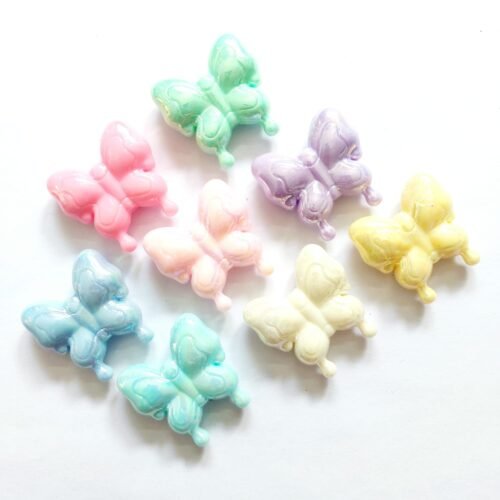 Pastel Butterfly Spacer Beads 2