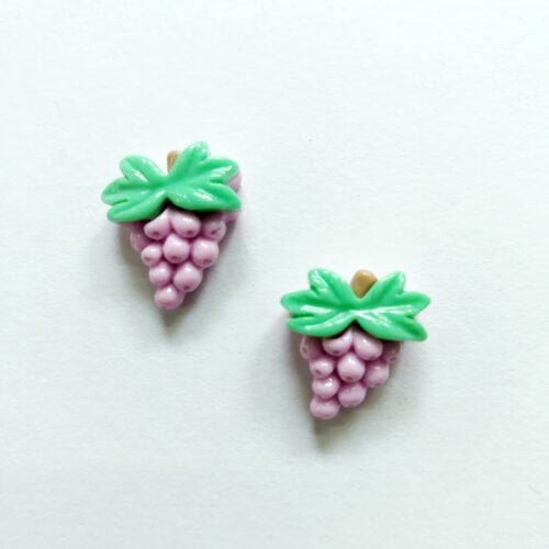 Polymer Clay Grapes Beads 2