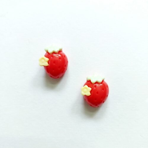 Polymer Clay strawberry Beads 6