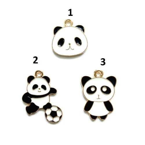 Enamel Panda Pendant 2