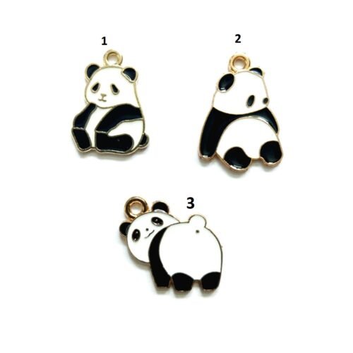 Enamel Panda Pendant
