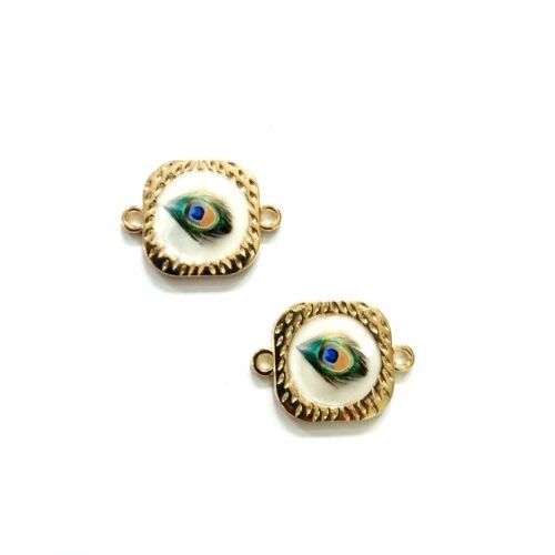 Enamel Feather Charm 185