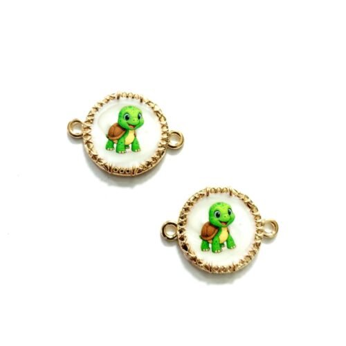 Enamel Turtle Cartoon Charm