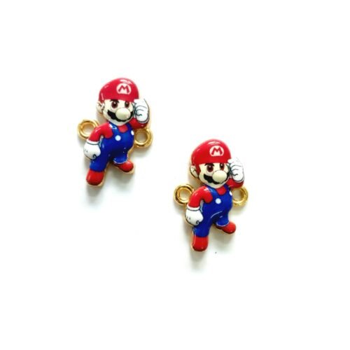 3D Metal Mario Charms