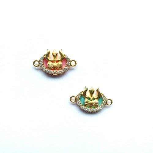 Diamond Studded Trishool Damroo Charms