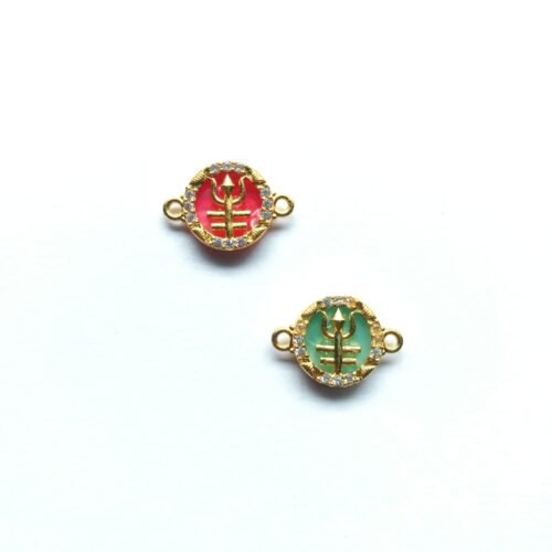 Diamond Studded Trishool Charms 24