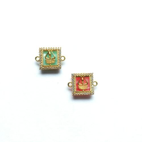 Diamond Studded Trishool Charms 35