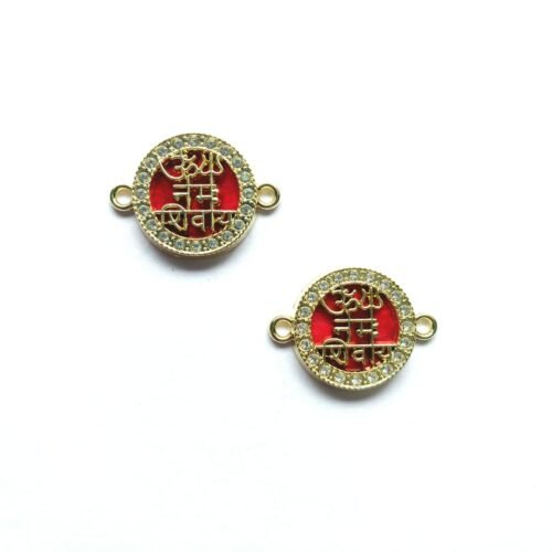 Diamond Studded Ohm Namah Shivay Evil Eye Charms
