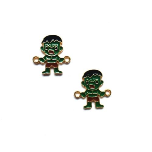 Enamel Baby Hulk Charms