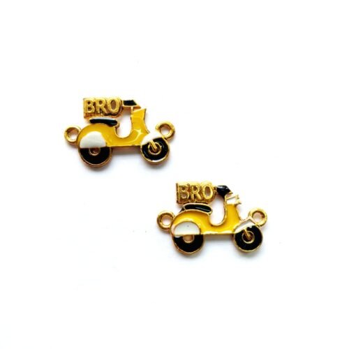 Enamel Scooter Bro Charms
