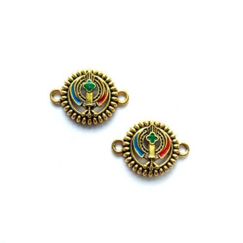Enamel Khanda Charms